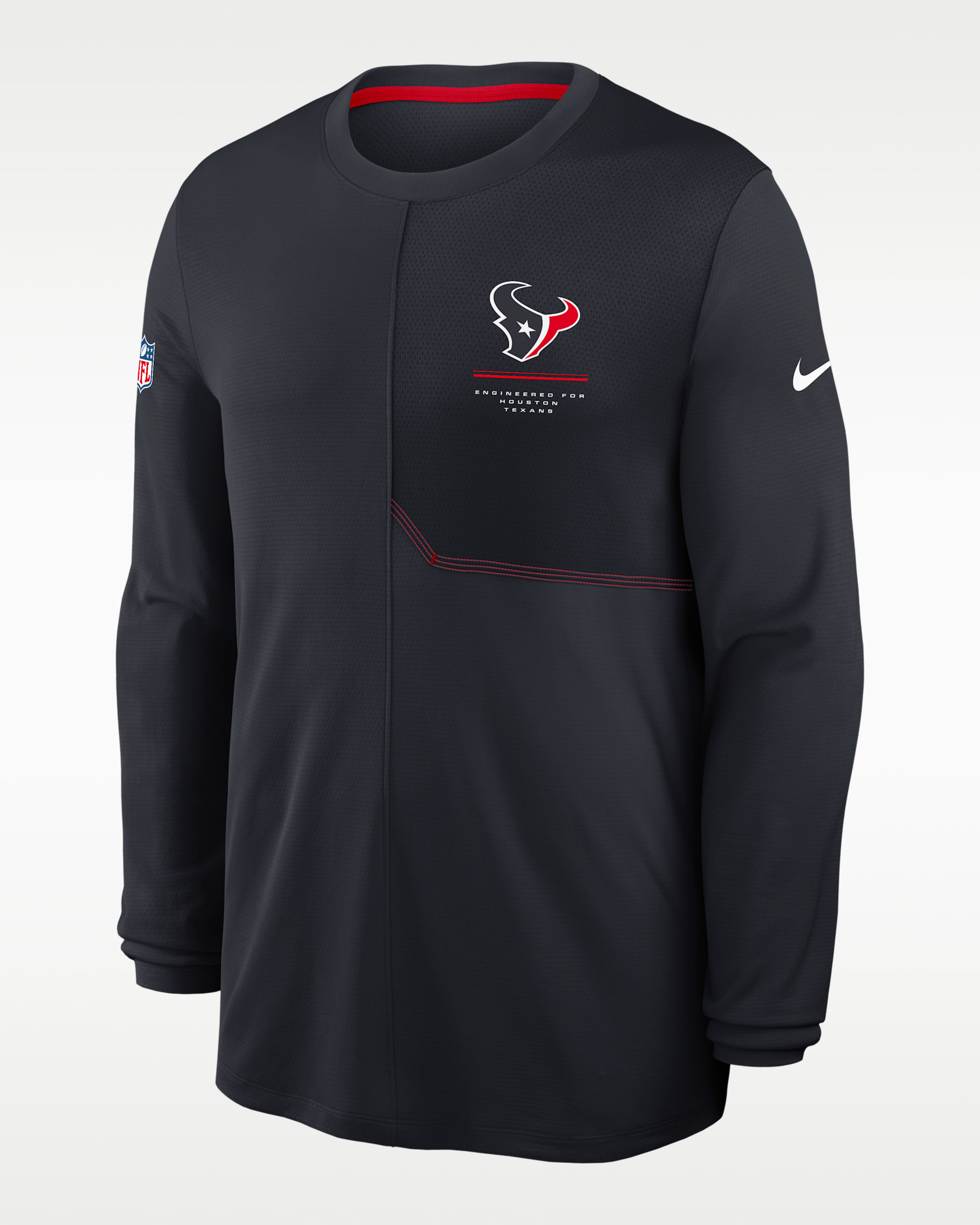 Houston Texans Sideline Coach Men's Nike Dri-FIT NFL Long-Sleeve